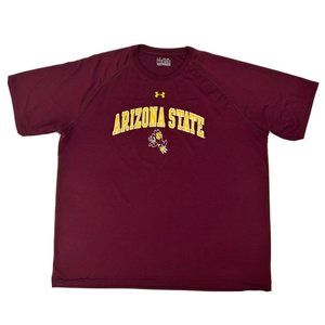 Men's Under Armour Loose‎ Activewear Shirt Maroon 2XLArizona State Sun Devils